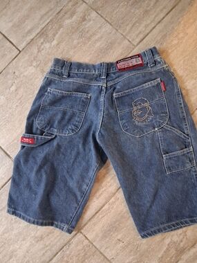 FUBU Platinum Vintage Fat Albert Carpenter Jean Shorts Hip Hop Men's Size 38